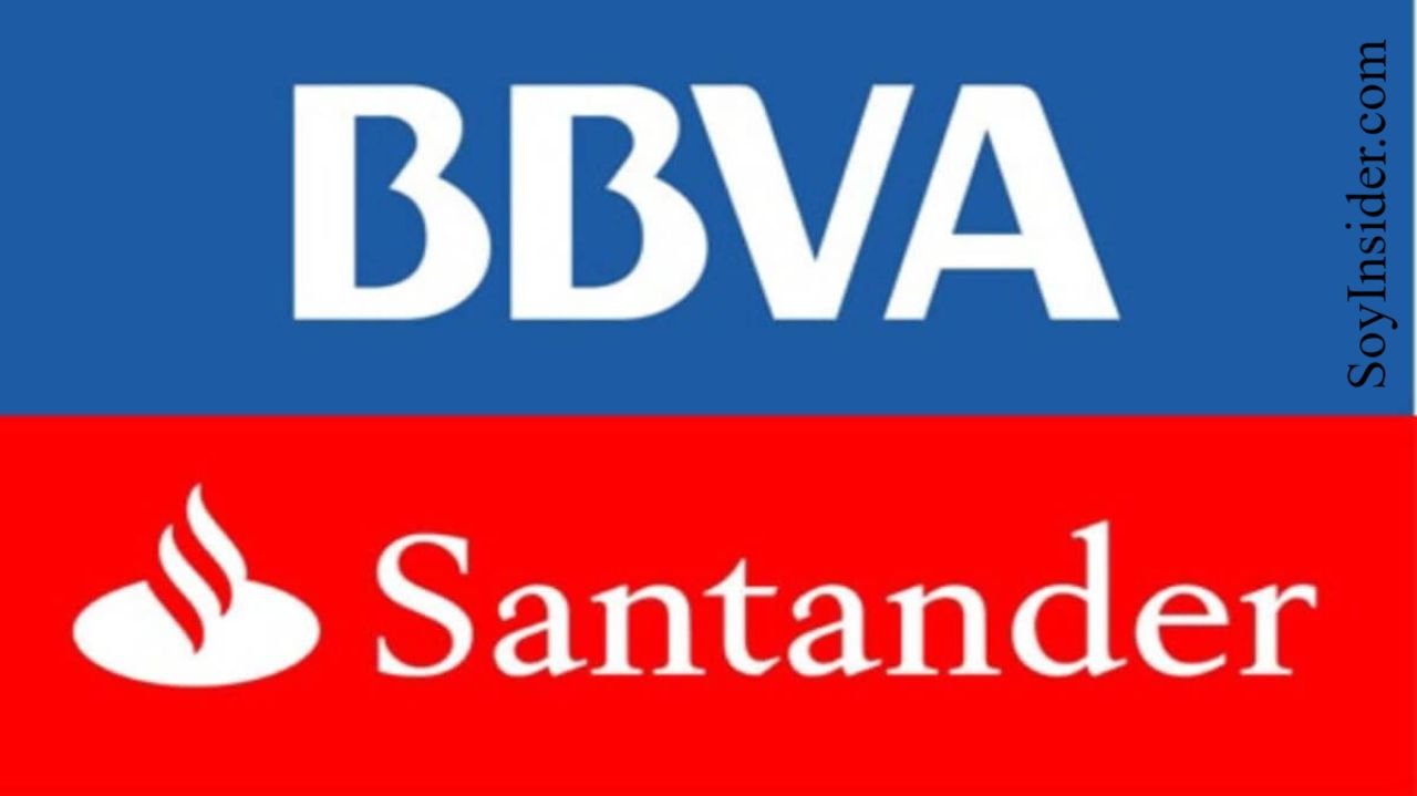 Logotipo de BBVA y Santander