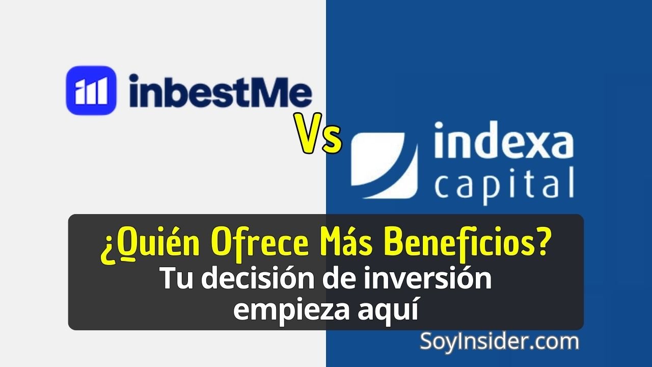 Comisiones Inbestme vs Indexa Capital ¿Cuál es el mejor robo advisor en España?. en la imagen los logos de Inbestme vs Endexa Capital, con la frase ¿Quién ofrece más beneficios? tu decisión de inversión empieza aquí.