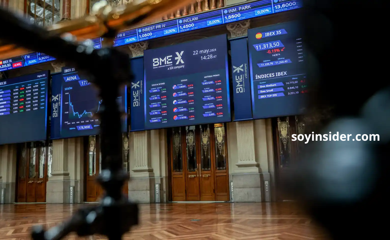 Ibex 35 logró moderar su caída semanal al 2,6%