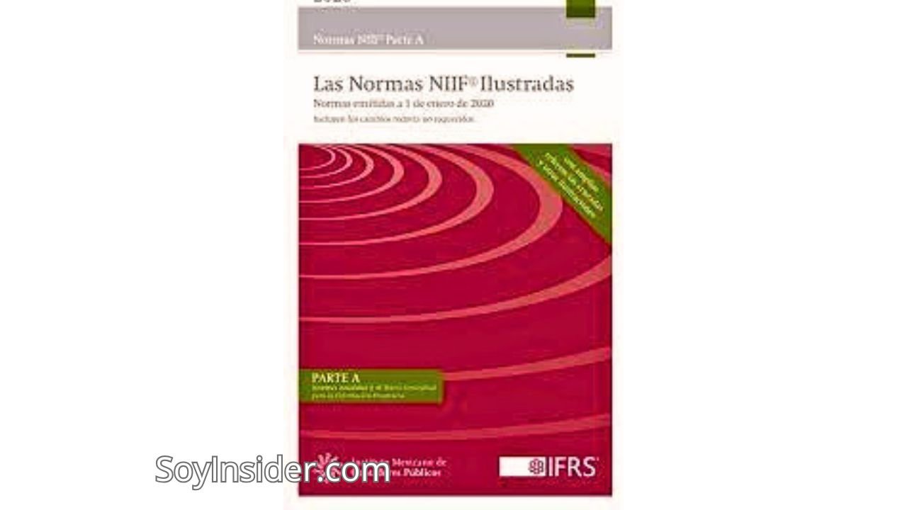 Contabilidad en la imagen la portada del libro Normas Internacionales de Información Financiera (NIIF)