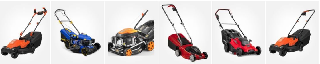 Imagen ilistra mejores ofertas de cortacéspedes eléctricos y de gasolina en Black Friday 