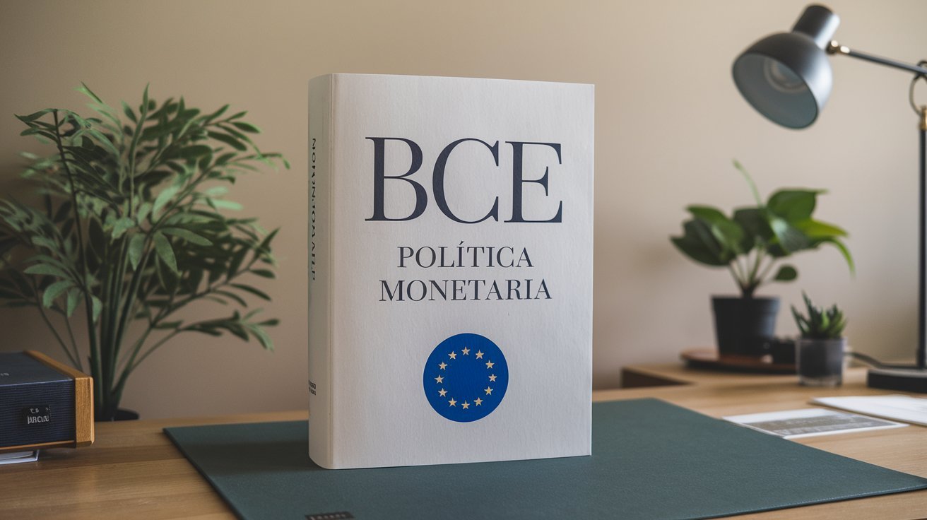 Nuevo recorte de tipos de interés tras la reunión del Banco Central Europeo. En la imagen se ve un libro en el que se representa el contenido de la política monetaria del BCE