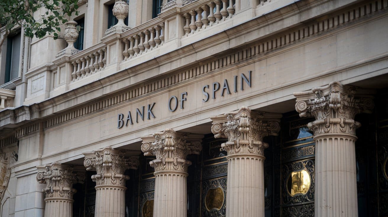 Edificio del Banco de España en el que la rentabilidad de las Letras del Tesoro ha bajado en la subasta de hoy