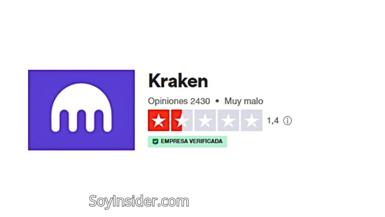 Opiniones de Kraken España en Trustpilot