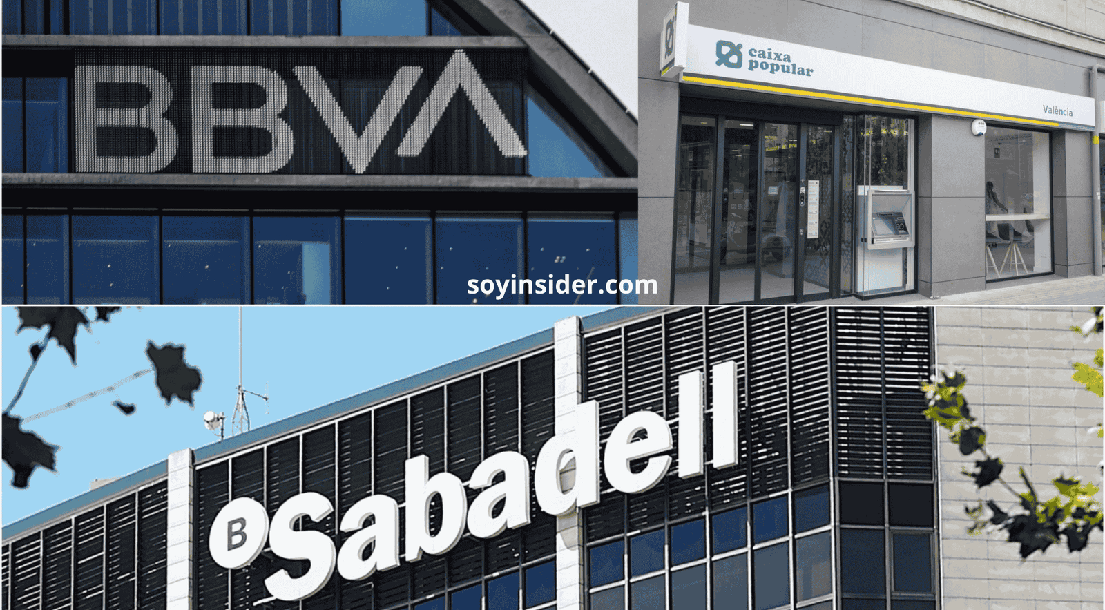Entidades bancarias españolas como Caixabank y Santander apoyando a los afectados por la DANA con la Línea de Avales ICO.
