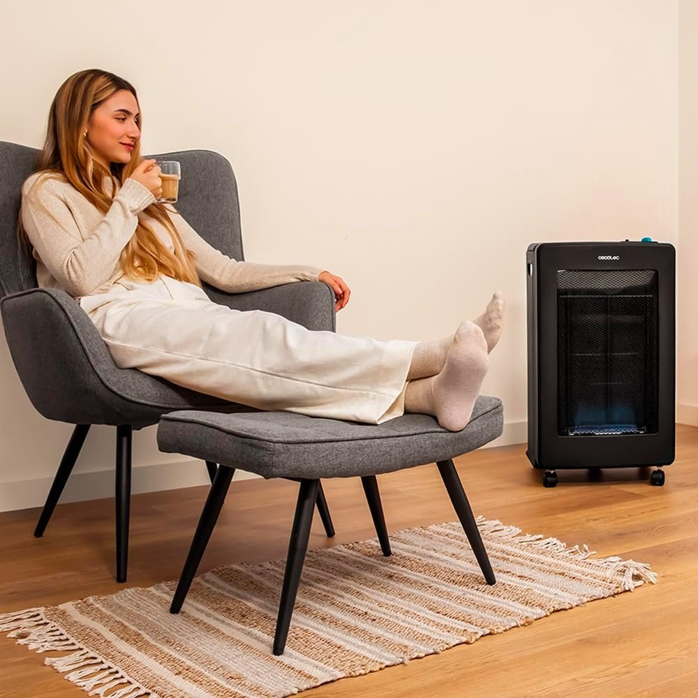 iMAGEN SOBRE Opiniones Cecotec Estufa de Gas de Llama Azul Plegable ReadyWarm 4200 BlueFlame Foldable