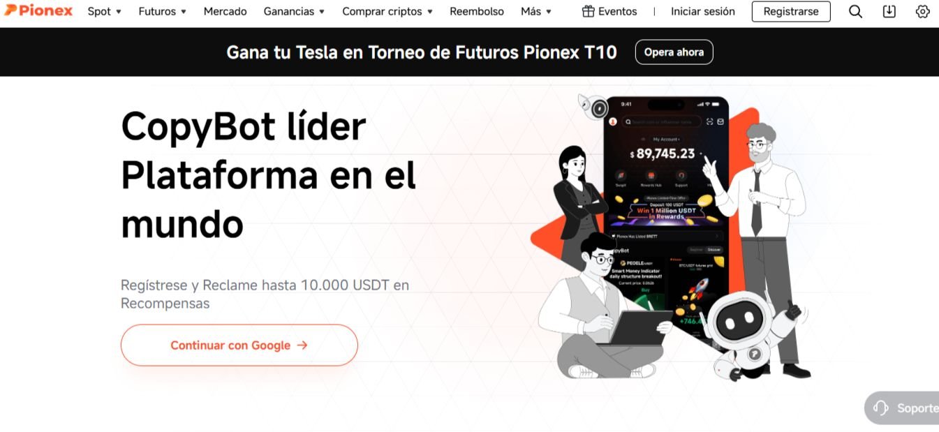 Captura de pantalla de plataforma Pionex para Trading Automatizado en concepto de Bot DCA vs. Bot Grid