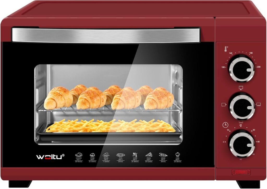 Imagen de uno de los mejores Horno Pequeño Sobremesa WOLTU Horno Electrico 21 L, 1280 W,