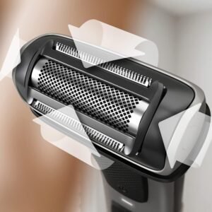 Afeitadora corporal Philips Serie 7000 BG7025/15 con cabezal bidireccional. Diseño ergonómico y tecnología avanzada para un afeitado preciso y cómodo. Ideal para cuerpo completo.