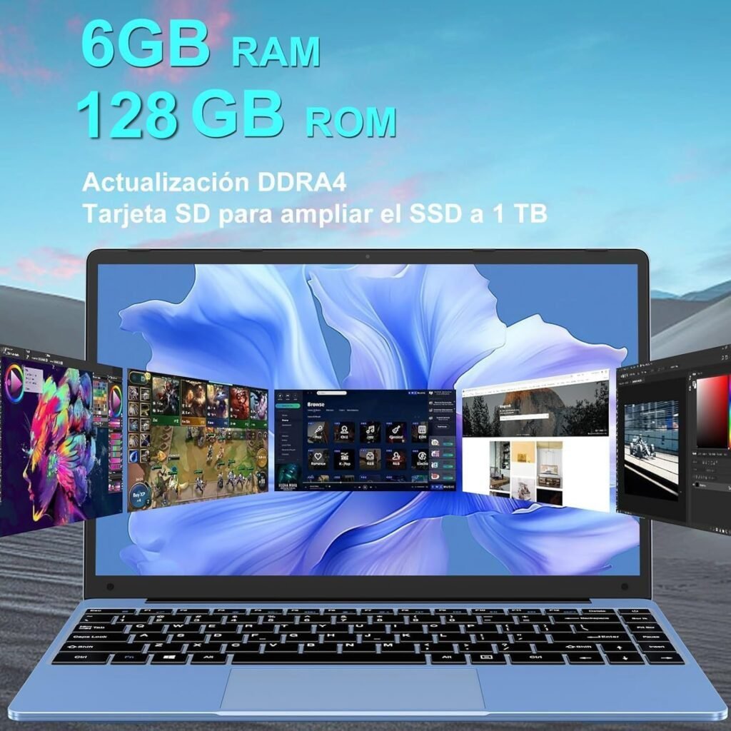 Ordenador portátil con procesador Celeron N4020 hasta 2.8GHz. Diseño delgado y ligero, ideal para trabajo y estudio. Consulta opiniones y detalles técnicos antes de comprar.