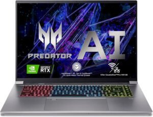 Imagen del portátil gaming Acer Predator Triton Neo 16 PTN16-51-7177 con pantalla de 16" WQXGA, diseño moderno y alto rendimiento para juegos. Opiniones y detalles del producto.