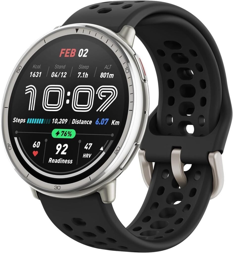 Reloj inteligente Amazfit Active 2 Smart Watch 44mm en color elegante, con pantalla grande y diversas funciones avanzadas. Diseño moderno y ligero, ideal para seguimiento de salud y actividad física. Descubre opiniones y valoraciones sobre el Amazfit Active 2.