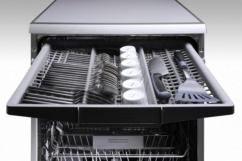 Imagen del lavavajillas BALAY de libre instalación con capacidad para 13 servicios, diseño moderno en acero inoxidable, ideal para cocinas familiares, producto destacado en opiniones y valoraciones por su eficiencia y funcionalidad.
