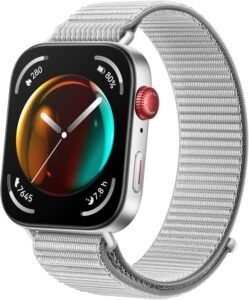 Imagen del HUAWEI Watch FIT 3 con pantalla AMOLED de 1.82 pulgadas. Diseño moderno, resistente y ligero, ideal para monitoreo de actividad física y salud.