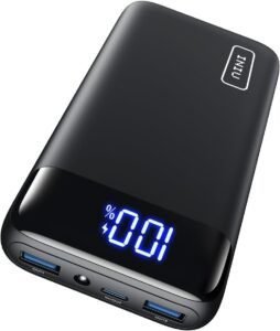 Imagen del INIU Power Bank 22.5W 20000mAh, batería externa de carga rápida con diseño compacto y moderno, ideal para cargar dispositivos múltiples con alta eficiencia.