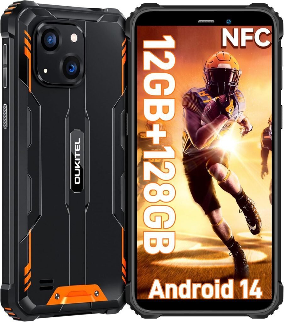 Imagen del OUKITEL WP32, el móvil irrompible con diseño robusto y resistente. Ideal para entornos extremos, este smartphone cuenta con certificación IP68 e IP69K, asegurando máxima protección contra polvo, agua y golpes. Conoce las opiniones del OUKITEL WP32 y descubre si es el móvil todoterreno que necesitas.