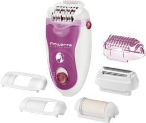 Imagen de la depiladora Rowenta Silence Soft EP5660 con 2 velocidades. Diseño ergonómico y tecnología avanzada para una depilación eficiente y suave.