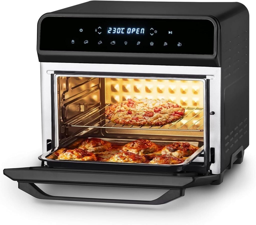 Freidora de aire sin aceite Ufesa Magnum de 23 L. Airfryer con tecnología de convección para cocinar de forma saludable y crujiente. Diseño moderno y gran capacidad, ideal para familias. Opiniones y valoraciones sobre su rendimiento y eficiencia.