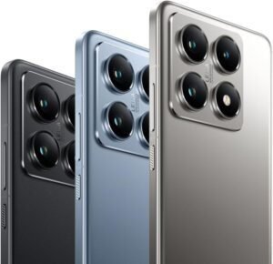 Imagen del Xiaomi 14T Pro - Smartphone de 12GB RAM y 1TB de almacenamiento interno en color oscuro, mostrando su diseño premium, pantalla de alta resolución y módulo de cámara avanzado, ideal para usuarios exigentes.