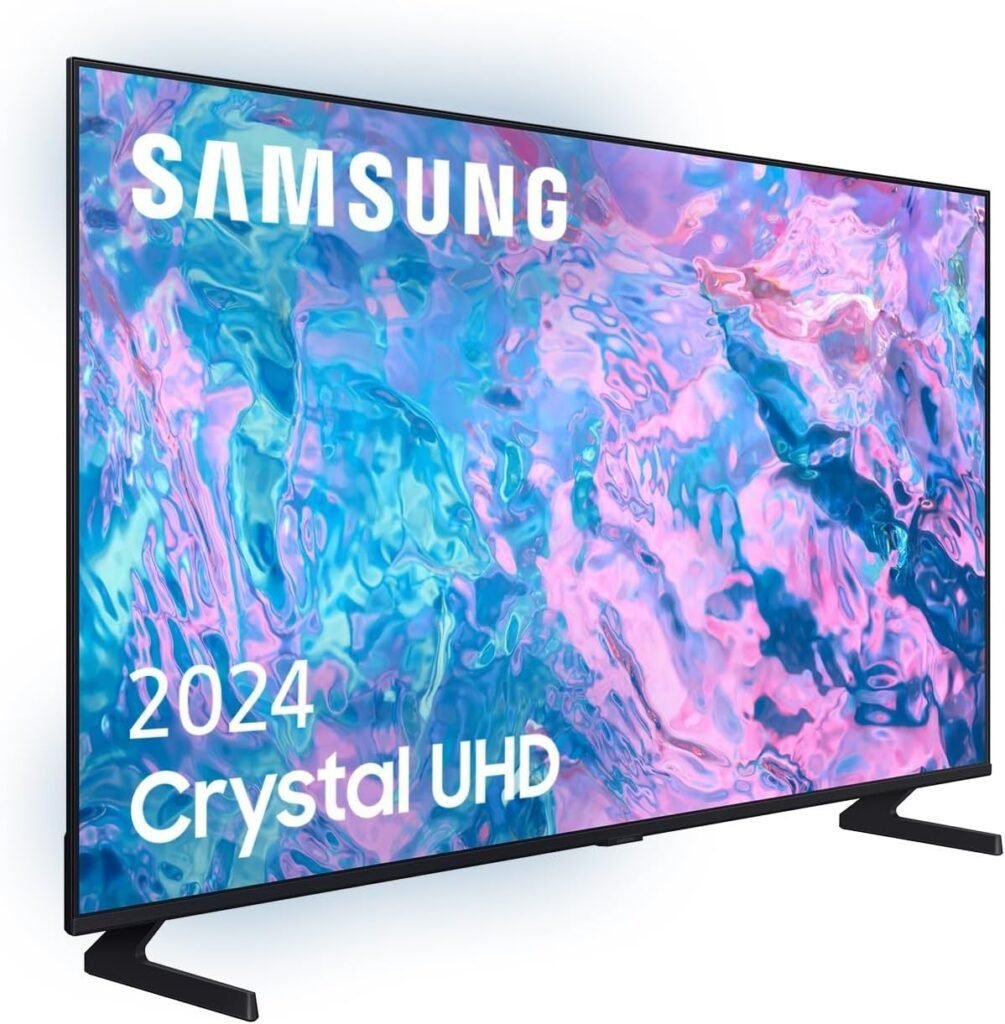 Imagen del **SAMSUNG TV Crystal UHD 4K 2024 65CU7095**. Televisor de 65 pulgadas con resolución 4K, tecnología Crystal UHD y diseño moderno. Descubre opiniones y características de este Smart TV para una experiencia visual envolvente.