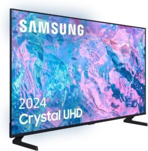 Imagen del **SAMSUNG TV Crystal UHD 4K 2024 65CU7095**. Televisor de 65 pulgadas con resolución 4K, tecnología Crystal UHD y diseño moderno. Descubre opiniones y características de este Smart TV para una experiencia visual envolvente.