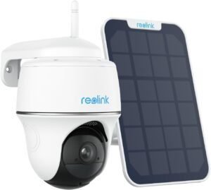 Cámara de vigilancia Reolink 2K 3MP para exteriores con conexión WiFi. Diseño resistente al agua, ideal para monitoreo de seguridad en exteriores. Imagen nítida y visión nocturna avanzada.