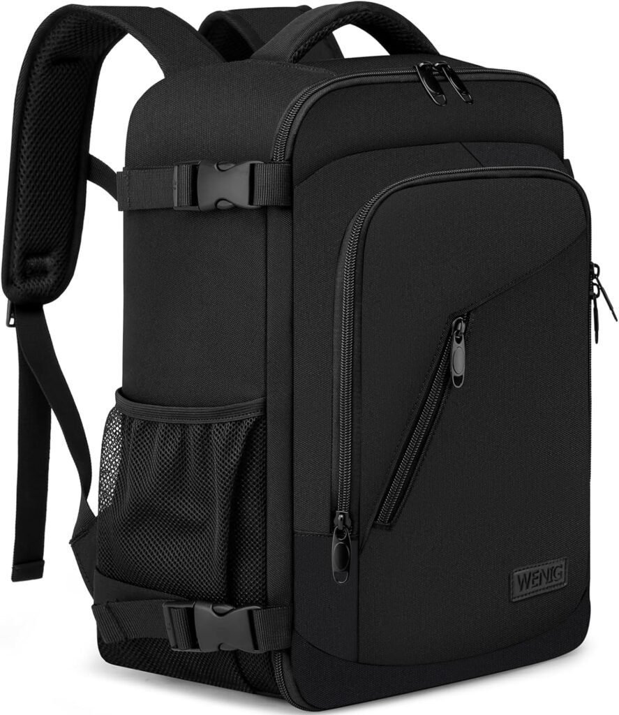 Mochila de viaje WENIG para cabina de avión en color elegante y diseño funcional. Ideal para llevar en equipaje de mano, con compartimentos organizados y cierre seguro. Perfecta para viajes, negocios y uso diario.