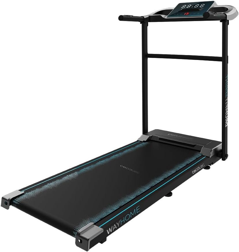 Imagen de la Cecotec Cinta de Correr Plegable DrumFit WayHome. Diseño compacto y plegable, ideal para el hogar. Perfecta para entrenamientos de cardio y running en casa.