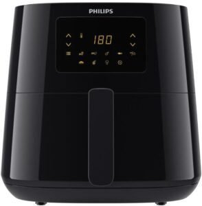 Imagen de la Philips Essential Airfryer XL 6.2L, freidora de aire sin aceite con gran capacidad, ideal para cocinar de forma saludable con menos grasa. Diseño moderno y compacto.