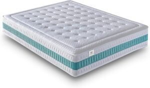 Imagen del colchón NATURELITS MemoryVex con diseño ergonómico y capa viscoelástica, destacado por su confort y soporte ortopédico ideal; opiniones positivas lo avalan como uno de los mejores colchones para un descanso reparador.