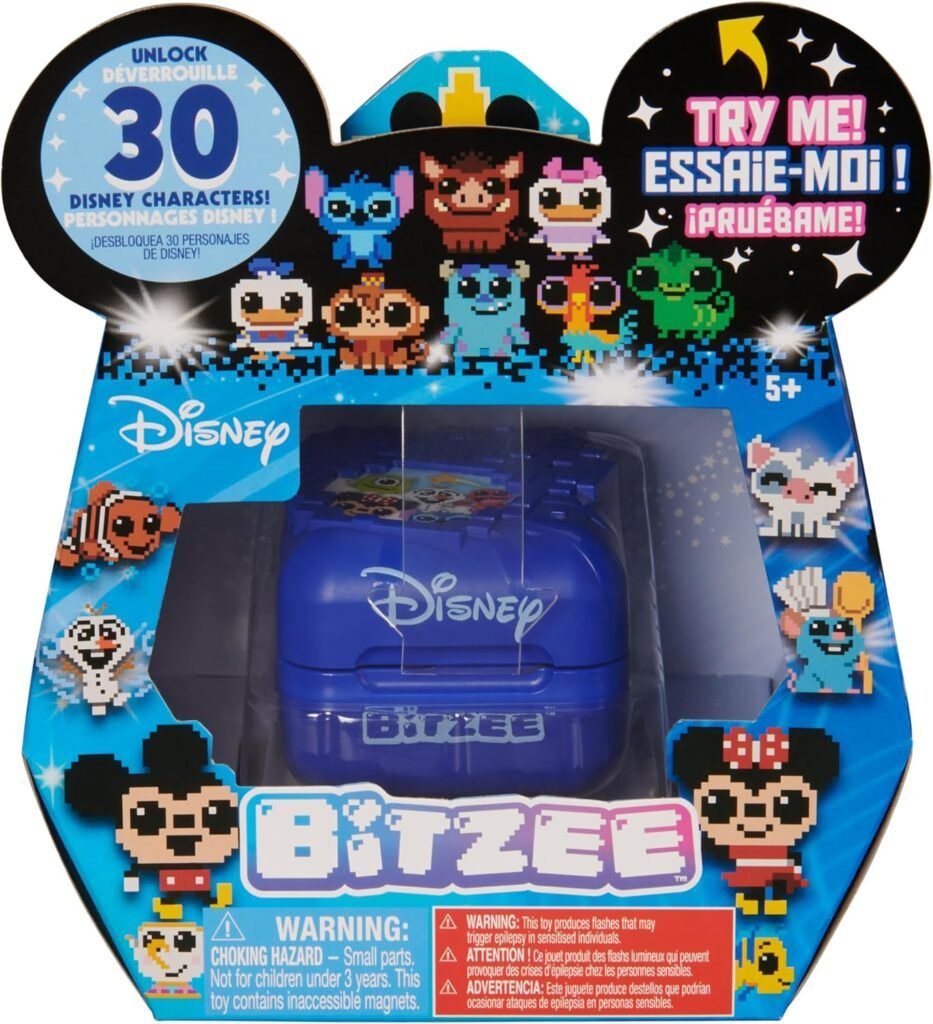 Imagen del producto BIZTEE - Mascota Virtual con 30 personajes de Disney, dispositivo portátil interactivo ideal para niños, con diseño colorido y personajes clásicos de Disney como Mickey, Elsa, Buzz Lightyear y más, juguete educativo y divertido para regalar.