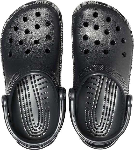 Zuecos Crocs Classic Clog unisex adulto en color clásico, diseño ergonómico con ventilación superior, suela antideslizante y material ligero ideal para uso diario.