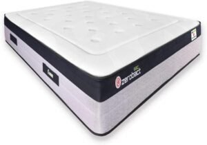 Imagen del colchón viscoelástico Matnature Zerobact Sac en vista frontal, mostrando su diseño ergonómico y tejido transpirable, ideal para quienes buscan opiniones reales sobre descanso saludable y tecnología antimicrobiana.