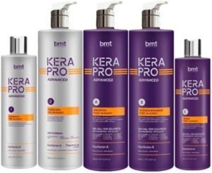 Imagen del producto KATIVA Bmt Kerapro Advanced Máscara de Alisado en presentación de 1000 mililitros, tratamiento capilar profesional para alisar el cabello, reducir el frizz y aportar brillo, ideal para todo tipo de cabello.