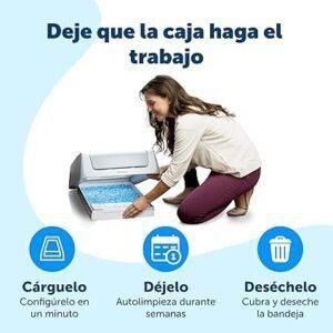 Imagen de producto de PetSafe - Paquete de 3 Bandejas de Arena de Cristal Azul para Arenero Autolimpiable ScoopFree. Ideal para controlar olores y mantener la higiene de tu gato con arena de cristal de alta calidad.