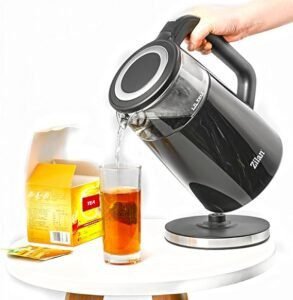 Hervidor Inteligente Zilan de 1,7 litros con pantalla digital y diseño de doble pared, 2200W de potencia, ideal para hervir agua de forma rápida y segura. Opiniones Zilan destacan su eficiencia y moderno acabado.