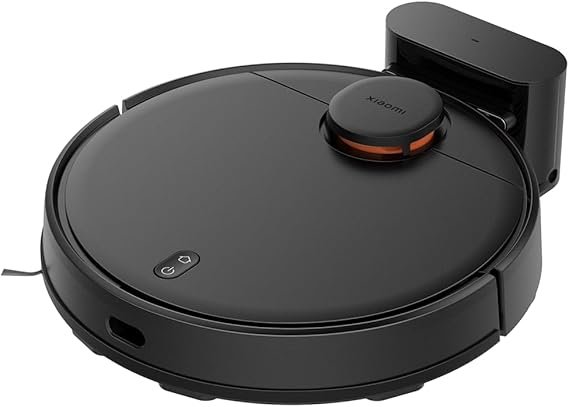 Imagen del Xiaomi Robot Vacuum T12, robot aspirador y friegasuelos inteligente con sistema de navegación láser de alta precisión, diseño moderno en color gris metálico, ideal para limpieza eficiente en todo tipo de suelos.