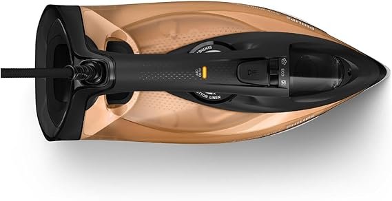 Imagen de la Philips Azur 7000 Series, plancha de vapor de 2800W con diseño ergonómico y suela SteamGlide Elite para un deslizamiento superior y eliminación eficiente de arrugas. Ideal para quienes buscan opiniones sobre esta potente plancha de vapor.