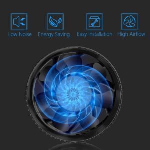 Imagen del ventilador de extracción Hon&Guan 150 mm con caudal ajustable de 587m³/h, diseño en color blanco, ideal para ventilación eficiente en baños, cocinas o espacios industriales.
