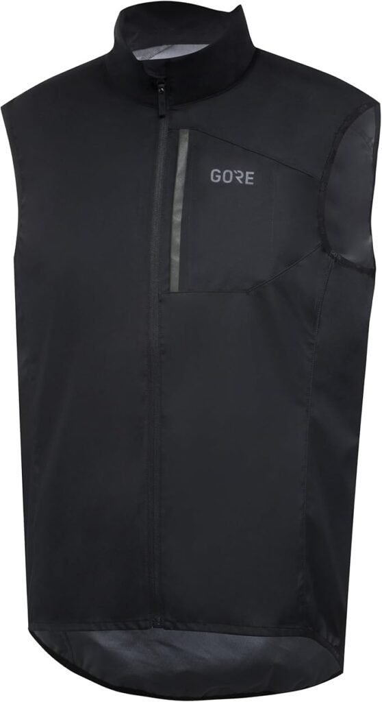 Imagen del GORE WEAR Chaleco Spirit en vista frontal, mostrando su diseño ligero, transpirable y resistente al viento, ideal para ciclismo y actividades al aire libre.