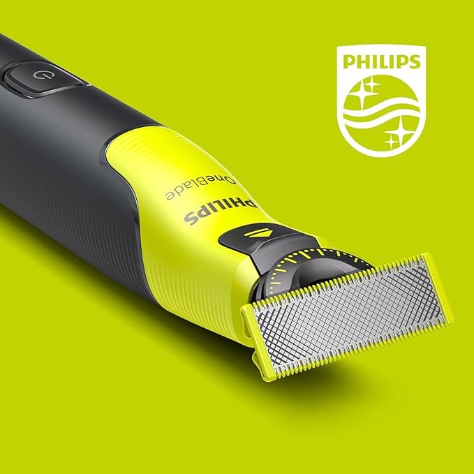 Imagen del producto Philips OneBlade 360 auténtica con Bluetooth, recortadora de barba y corporal para hombre, afeitadora eléctrica versátil ideal para perfilar, recortar y afeitar con precisión.