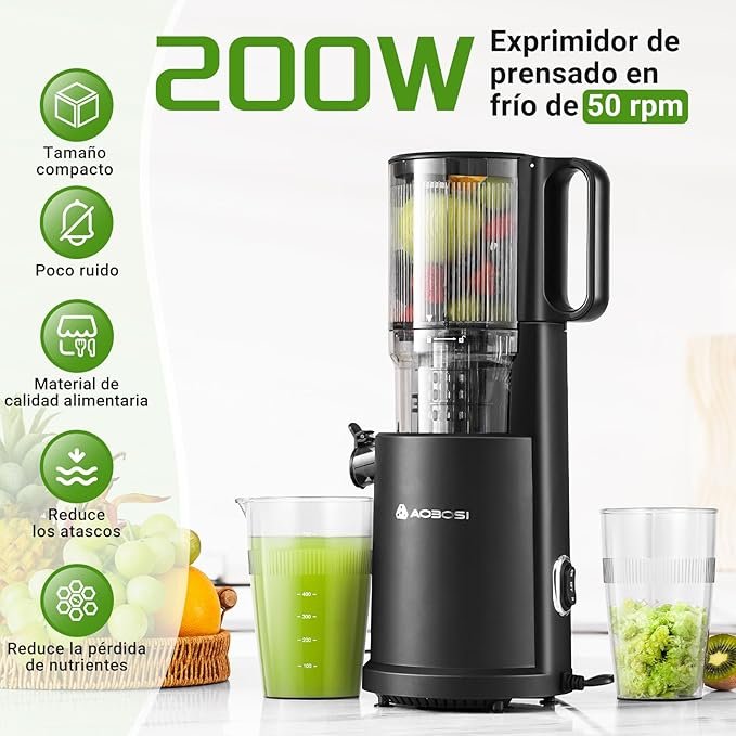 Mejor Extractor de Jugos Aobosi 126mm