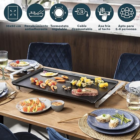 Plancha eléctrica Princess 103120 Table Chef XXL - Optima calidad-precio
