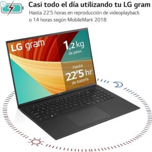 LG gram 16Z90R-E.AD78B Ordenador Portátil 16 Pulgadas, Intel Core i7, 32GB RAM, 1TB SSD, NVIDIA RTX3050 4GB, Panel IPS antirreflejo, WQXGA - Opiniones y Análisis - ¡Descúbrelo Aquí!