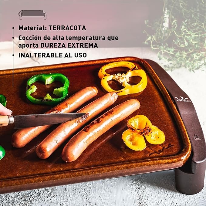 Plancha de Asar Jata M Magic GR559 Terracota 1600W - Opiniones, Características y Precio