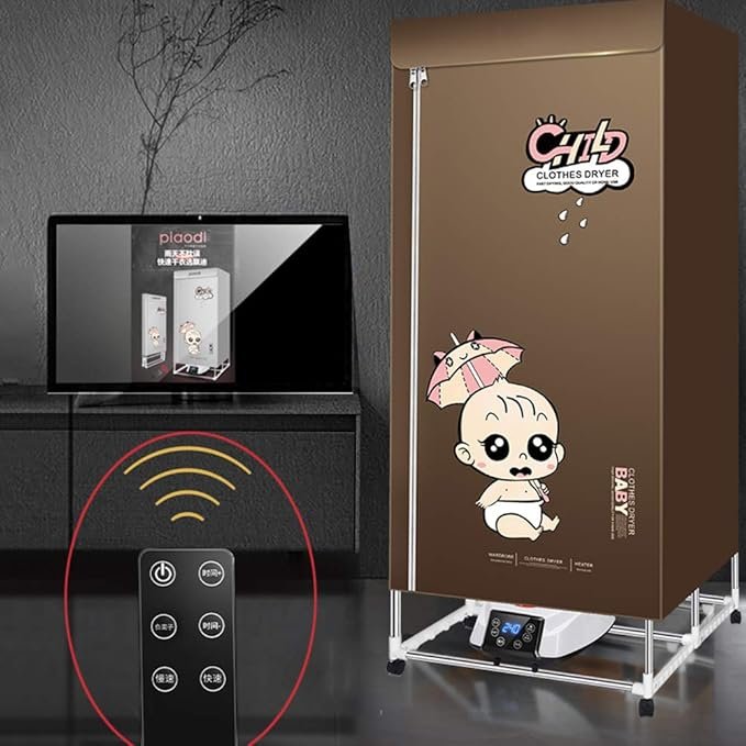 Secadora de Ropa pequeña con Rejilla de Secado aniónica Plegable, 1400 W - Opiniones y Control Remoto