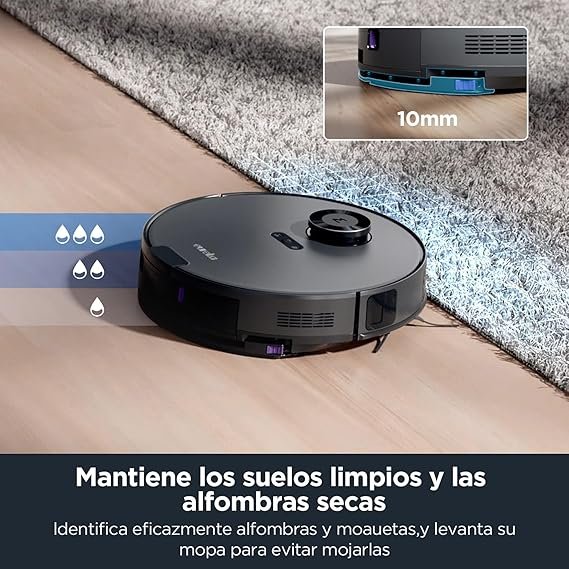 Robot aspirador fregasuelos Eureka NE-R10S con vaciado automático