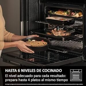 Opiniones Haier ID Series 2 H6 ID2P5B3YTB - Horno Multifunción Pirolítico e Hidrolítico, Conectividad WIFI, 78L, Cocción multinivel, 12 Funciones, Display táctil y Mandos giratorios - Disponible en línea.