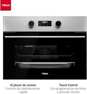 Horno compacto TEKA HSC 635 con sistema de limpieza HydroClean PRO. 8 funciones de cocinado y control táctil.