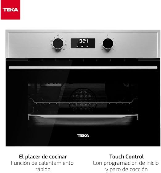 Horno compacto TEKA HSC 635 con sistema de limpieza HydroClean PRO. 8 funciones de cocinado y control táctil.